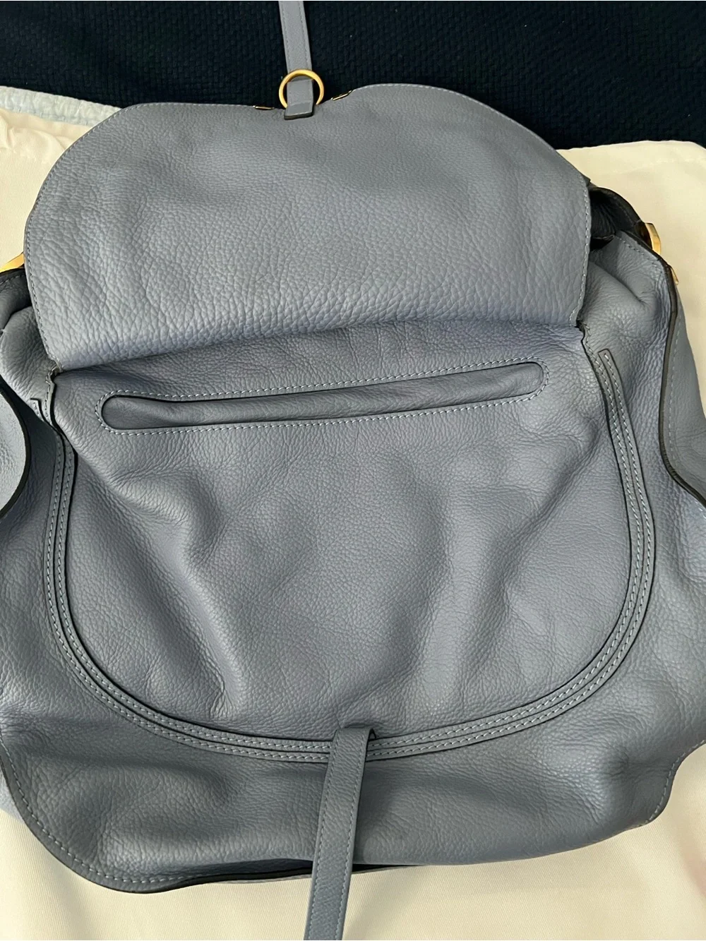 Chloe Marcie Large Hobo in Washed Blue